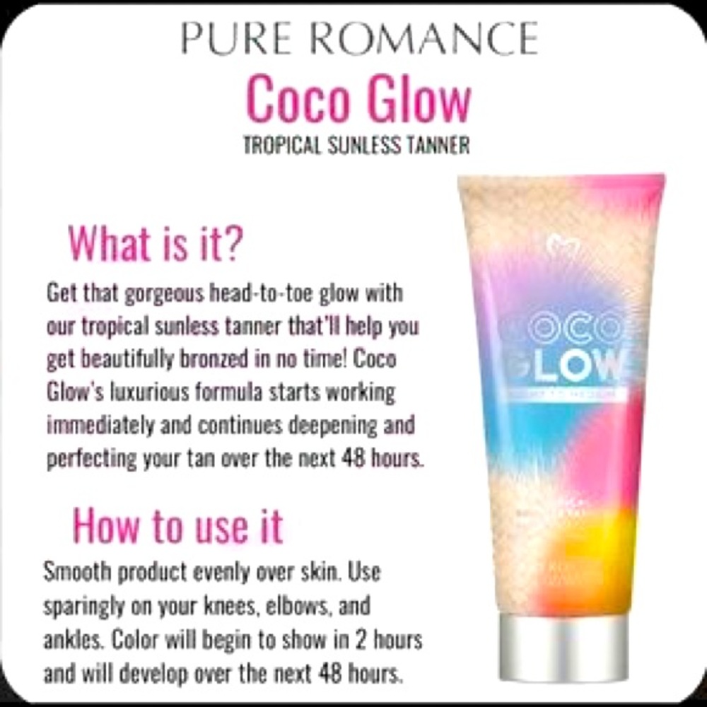 Coco glow tropical sunless Tanner